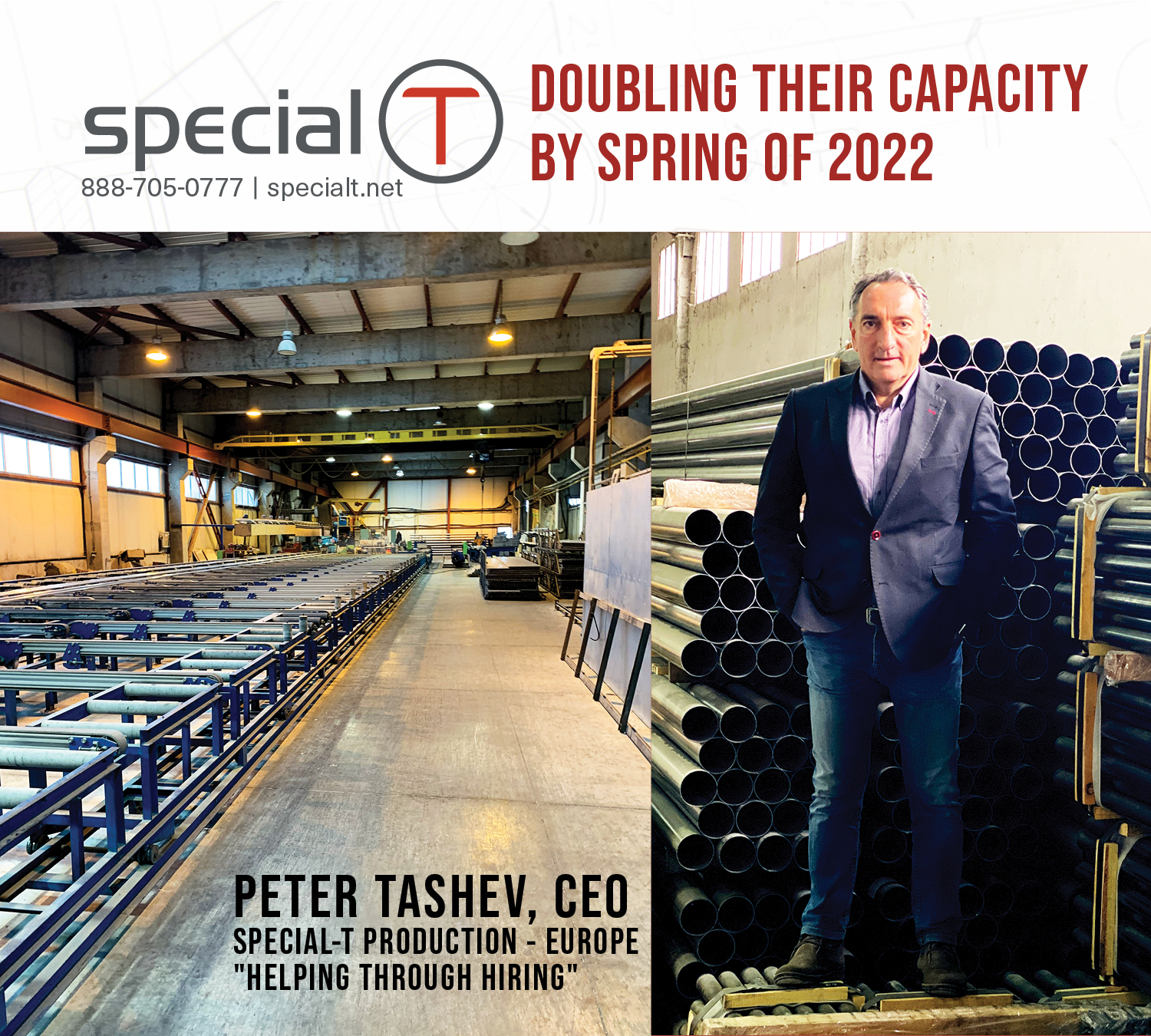 Special-T Doubling Capacity in 2022